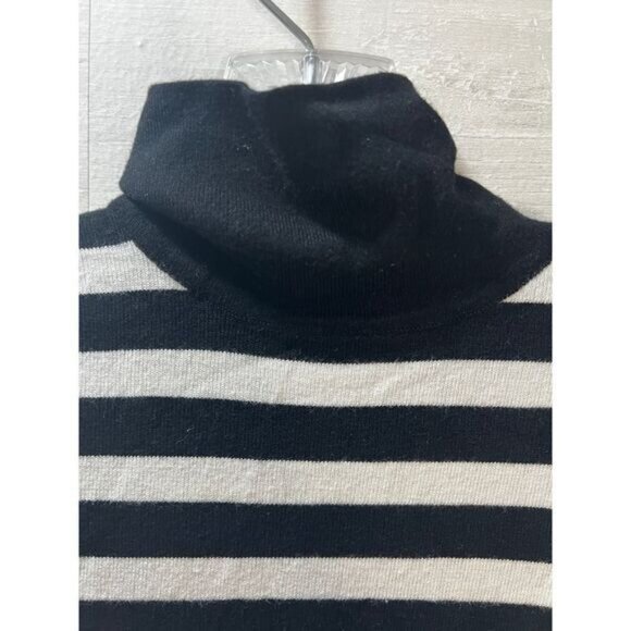 NWOT ZARA Women's Soft Knit Mock‎ Neck with Stripes Small - Picture 3 of 5